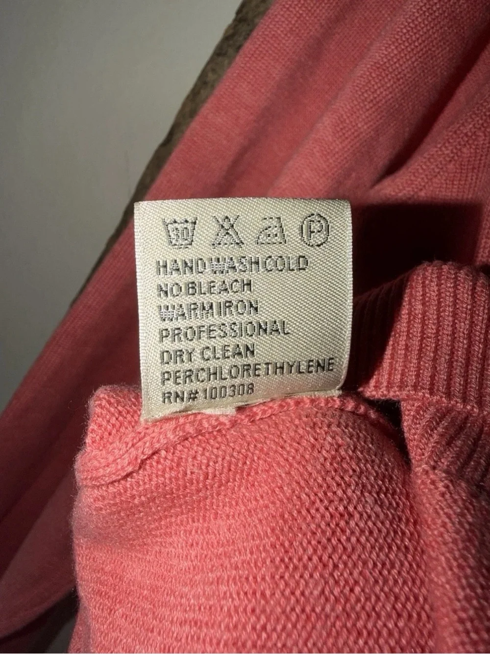 Peter Millar Men’s Coral Pink Quarter-Zip Sweater